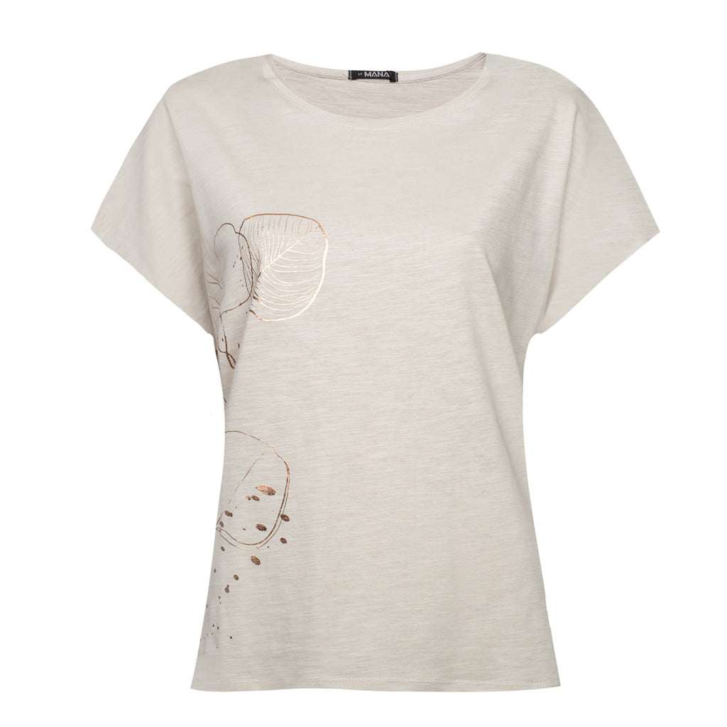 TEEZY – Damski bawełniany T-shirt z nadrukiem